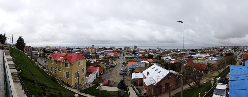 Vue sur la ville de Punta Arenas depuis le mirador