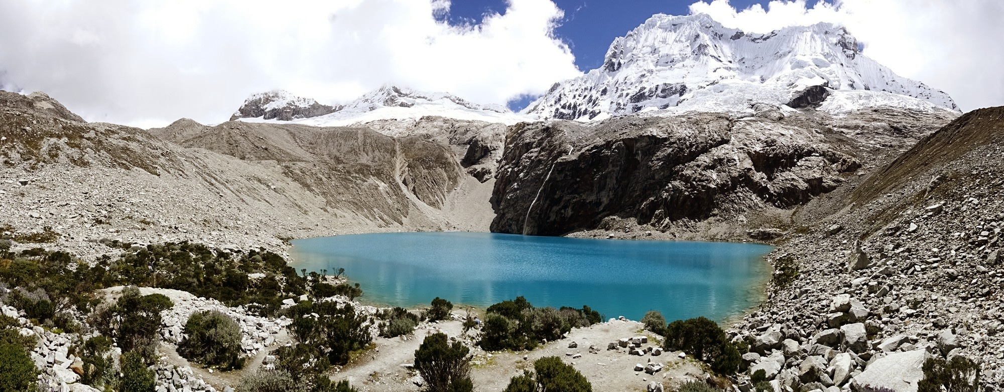 panorama de la Laguna 69 et du Chacraraju