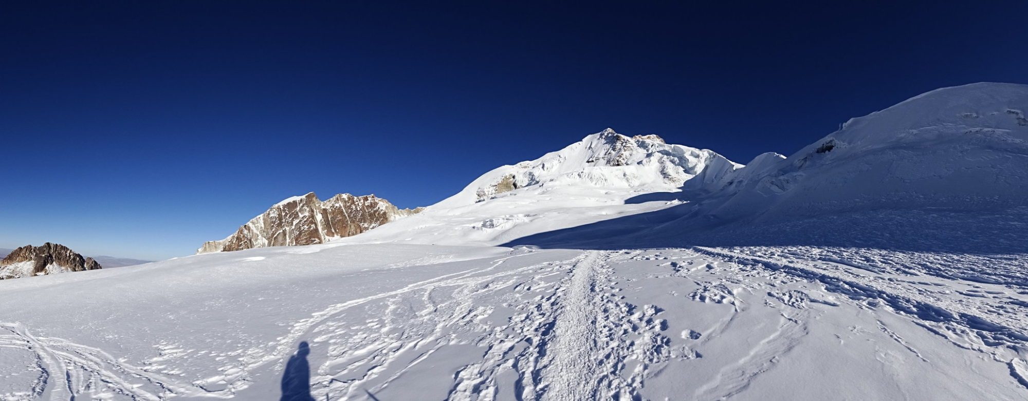 Panorama du Huayna Potosi depuis le campo Argentino