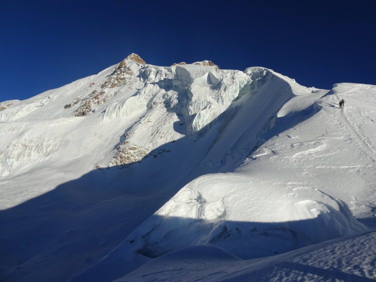 Vue sur le Huayna Potosi en descendant