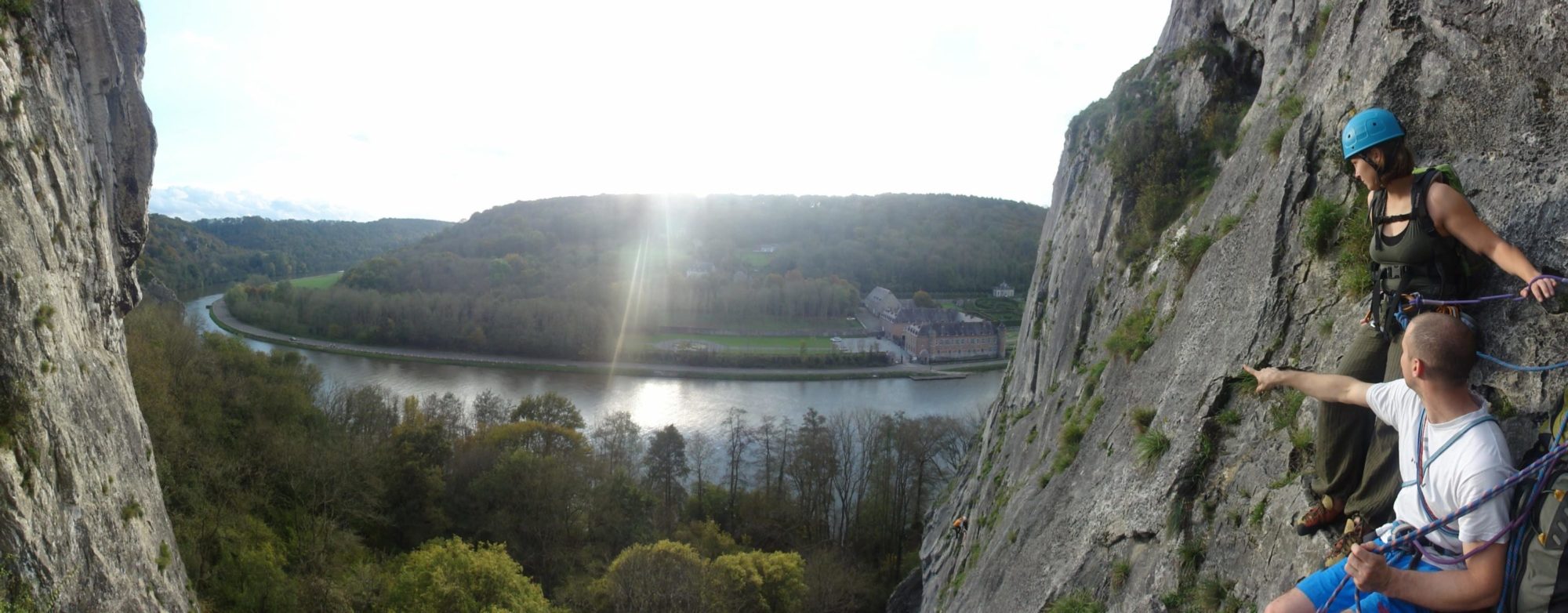 Vue panoramique depuis un relai à Freyr