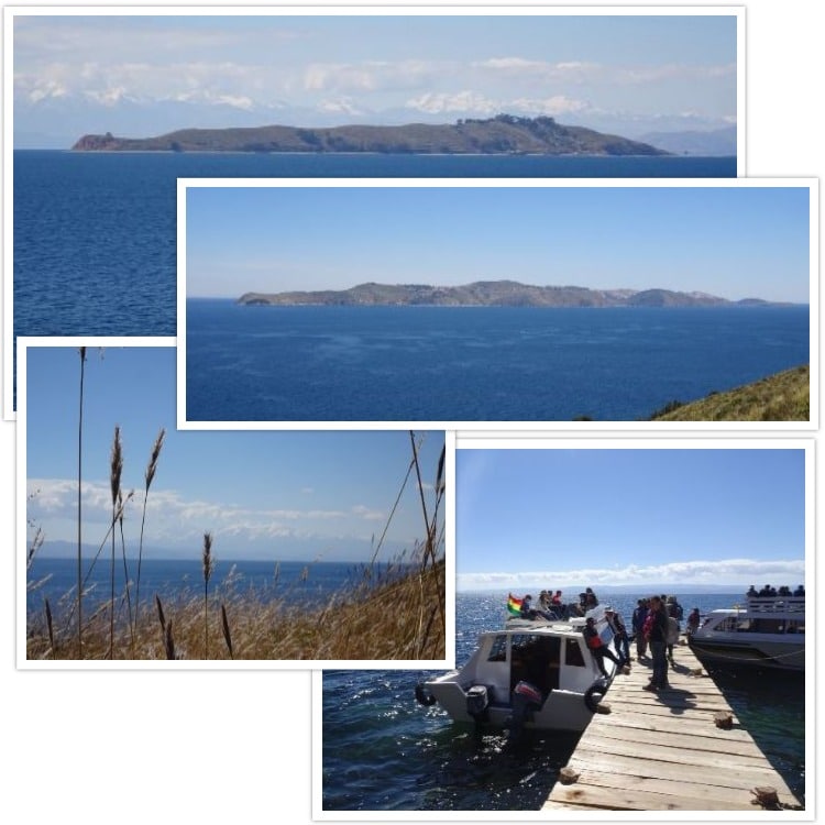 Vue sur l'Isla de la Luna et sur l'Isla del Sol